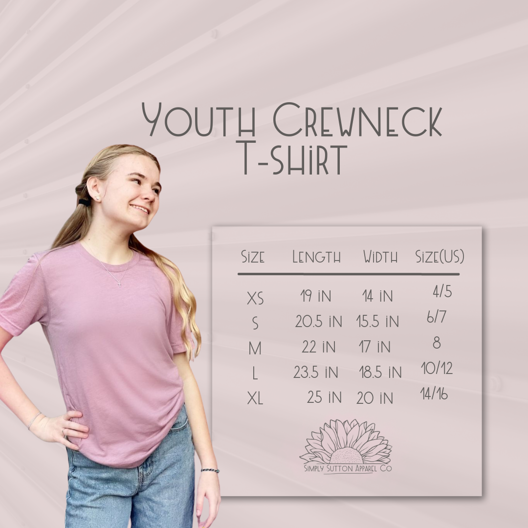 Football Game Day Vibes Unisex Crewneck Youth T-shirt