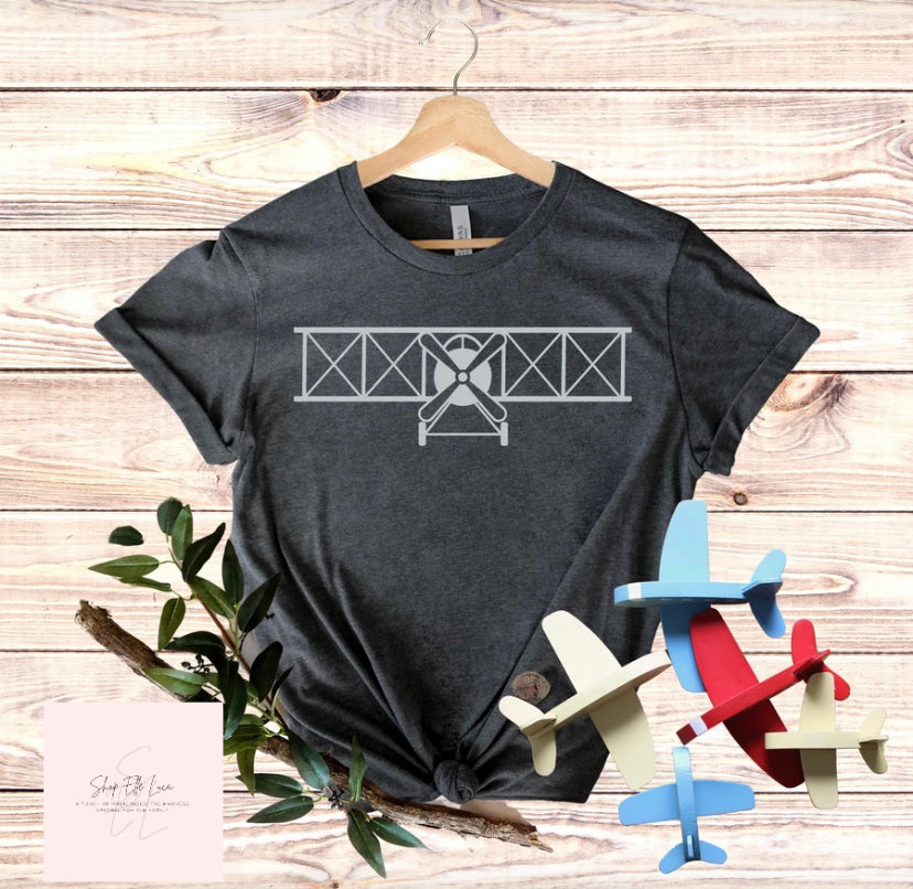 Airplane- Crewneck Unisex Adult T-Shirt