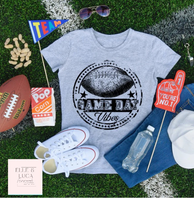 Game Day Vibes Football Unisex Crewneck Adult T-shirt