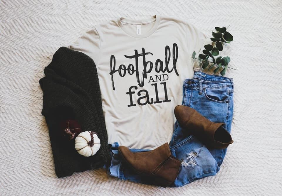 Football & Fall Unisex Crewneck Adult T-shirt