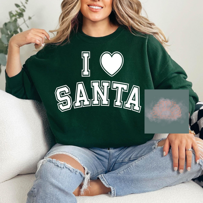 I Love Santa - Adult Crewneck Sweatshirt