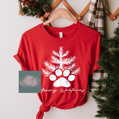 Merry Woofmas -  Adult Unisex Crewneck T-Shirt