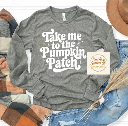 Take me to the pumpkin patch - Adult Unisex Crewneck Sweatshirt