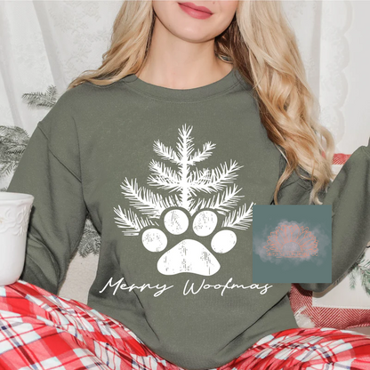 Merry Woofmas -  Adult Unisex Crewneck T-Shirt