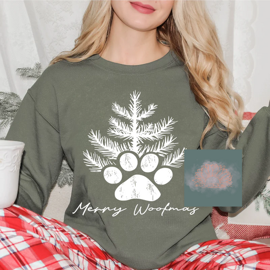 Merry Woofmas -  Adult Unisex Crewneck T-Shirt