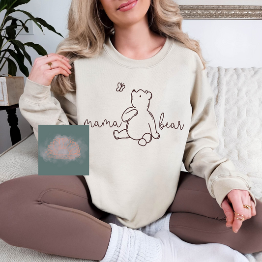 Mama Bear  - Adult Unisex Crewneck Sweatshirt