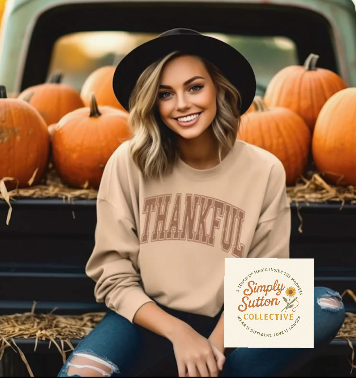 Green Checker Trees - Adult Crewneck Sweatshirt