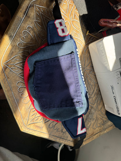 Upcycled NFL Jersey Belt Bag | Handmade Fanny Pack Crossbody | Sustainable Football Fan Gift | Stadium Game Day Bag