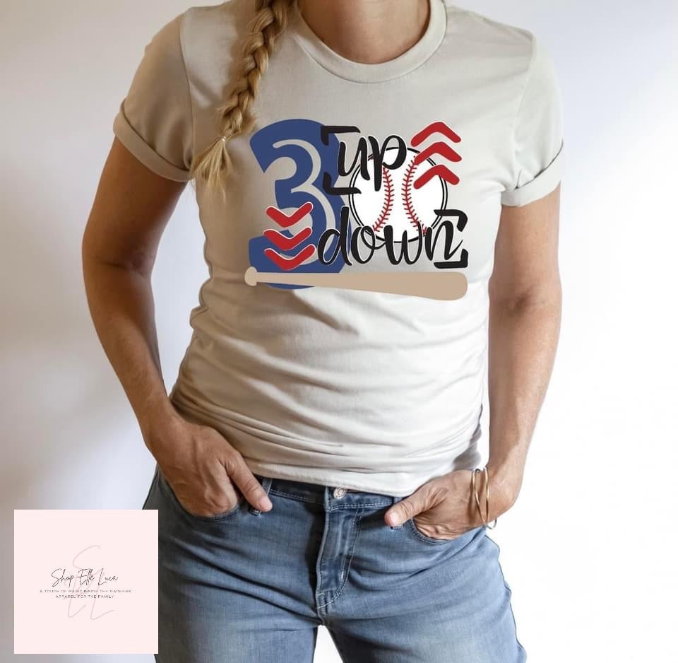3up 3down-  Crewneck Unisex Adult T-Shirt