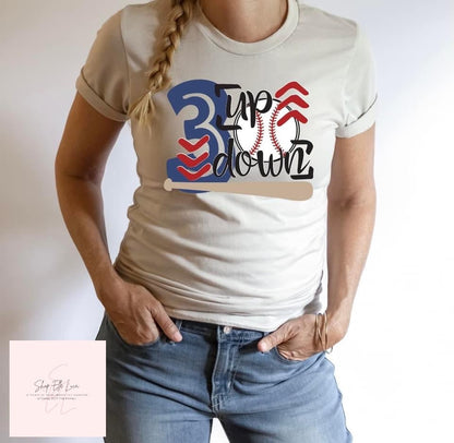 3up 3down-  Crewneck Unisex Adult T-Shirt