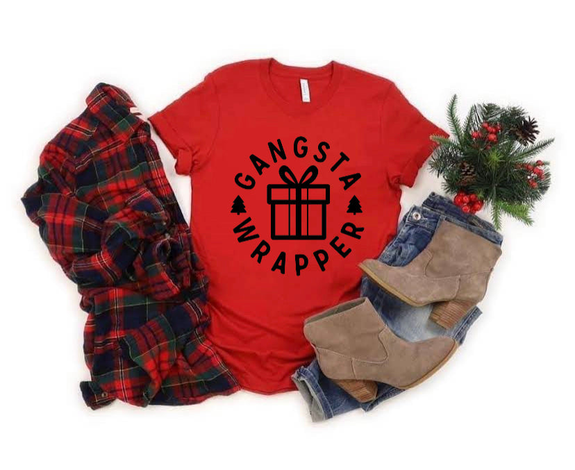 Gangster Wrapper- Adult Unisex Crewneck T-Shirt