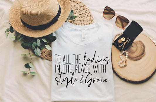 All the ladies in the place- Adult Unisex T-Shirt