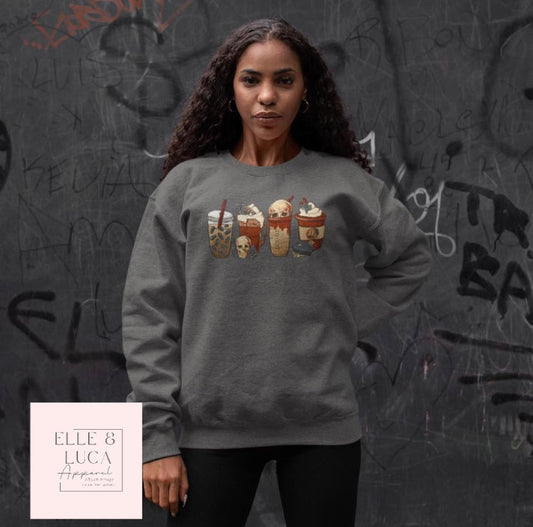 Pumpkin Spice Latte Season |  Crewneck Unisex Sweatshirt