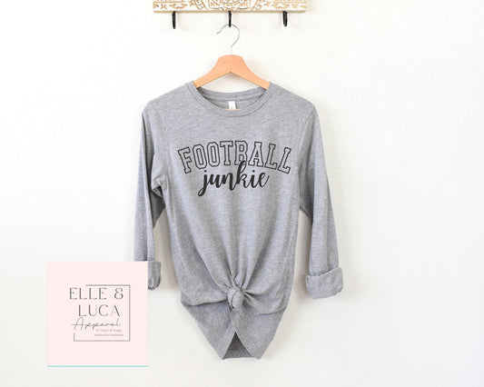 Football Junkie Unisex Crewneck LongSleeve Adult T-shirt