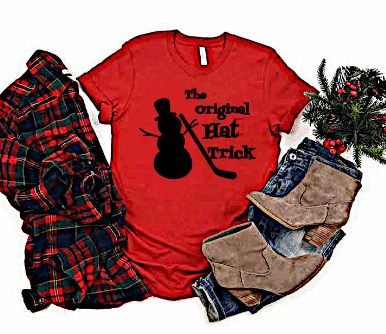 The original Hat Trick-  Adult Unisex Crewneck T-Shirt