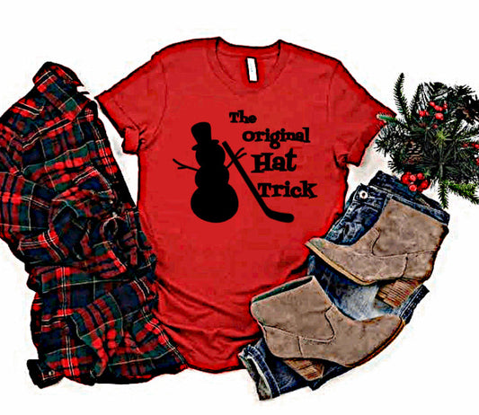 The original Hat Trick-  Adult Unisex Crewneck T-Shirt