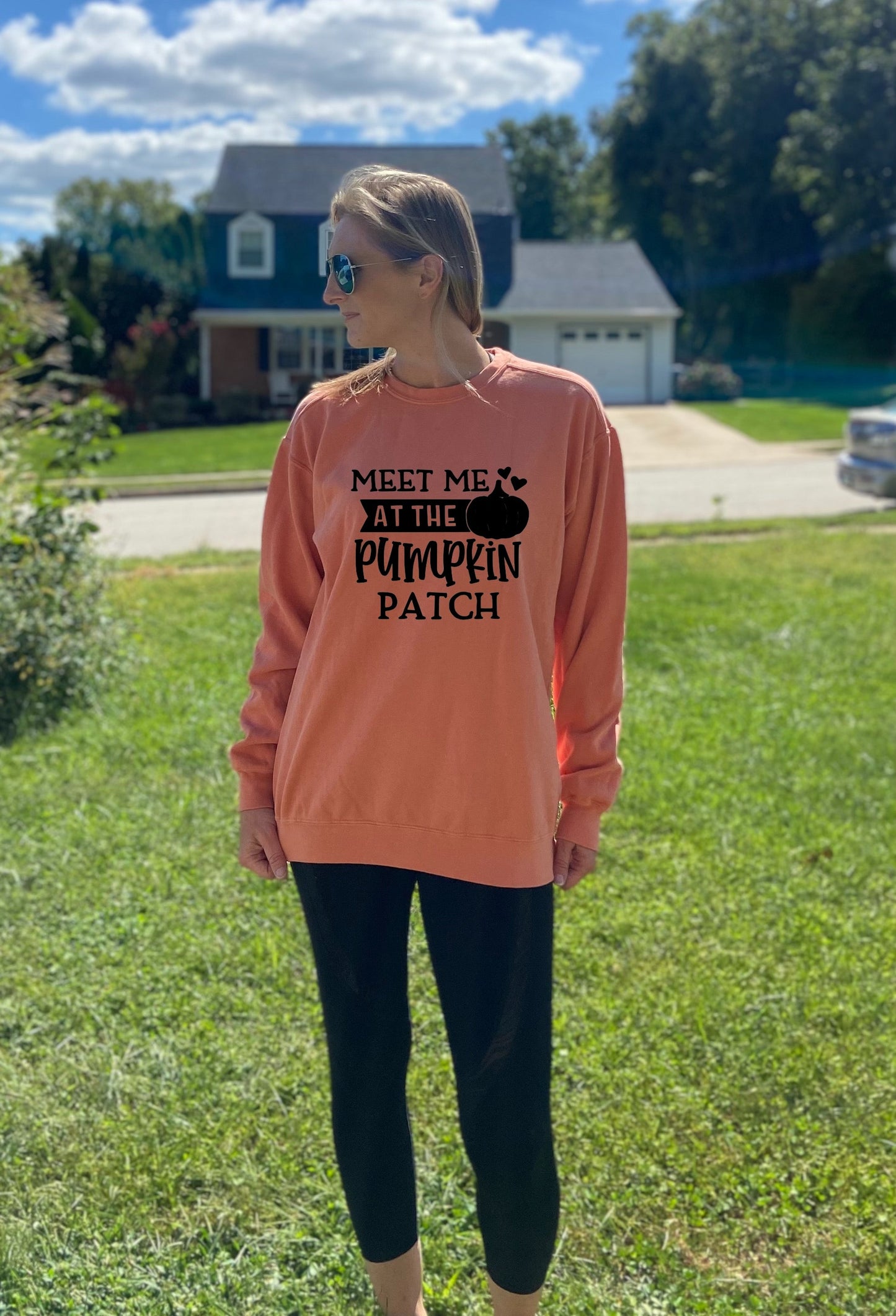 Meet Me at the Pumpkin Patch -Crewneck Unisex Sweatshirt