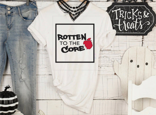 Rotten to the Core| Adult Unisex Crewneck T-shirt