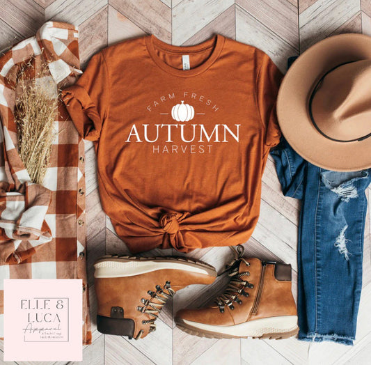 Farm Fresh Autumn Harvest - Crewneck Unisex T-Shirt