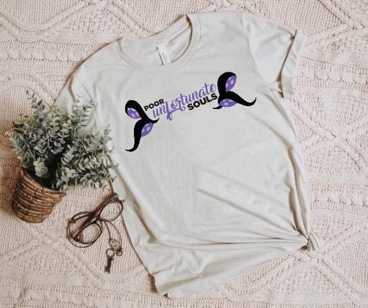 Poor unfortunate Souls- Adult Unisex Crewneck T-shirt
