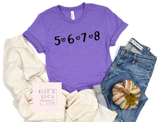 5 6 7 8 - Unisex Crewneck Youth T-shirt