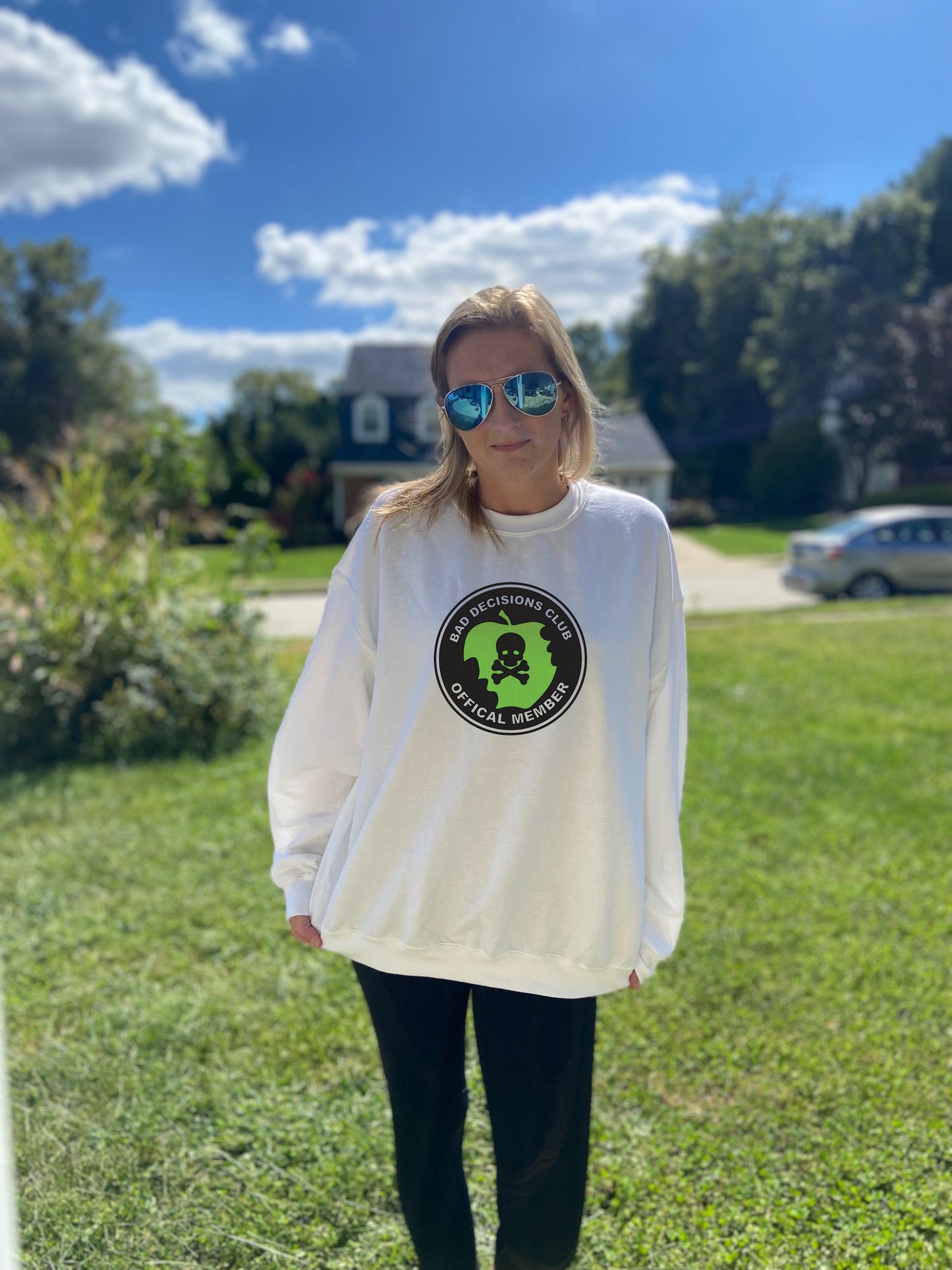 Bad Decision Club  - Adult Unisex Crewneck Sweatshirt
