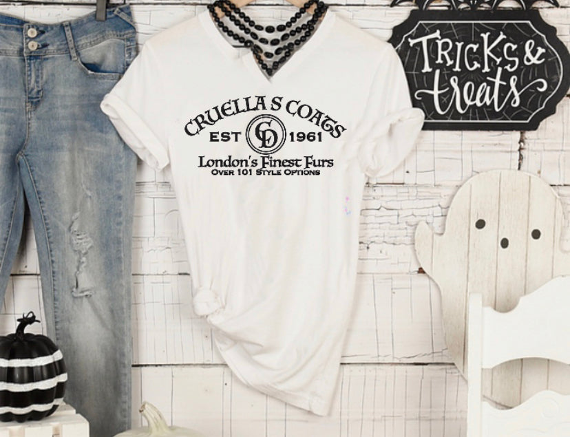 Cruella’s Coat’s- Adult Unisex Crewneck T-shirt