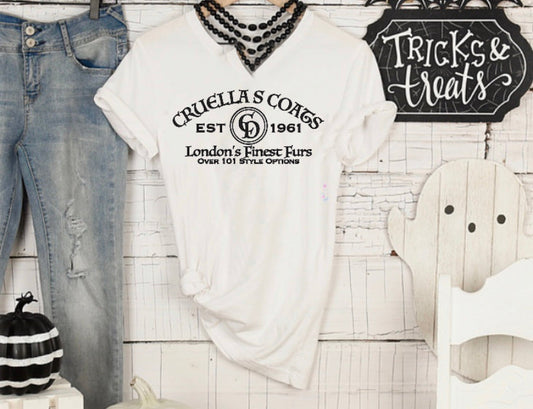 Cruella’s Coat’s- Adult Unisex Crewneck T-shirt