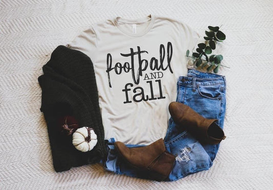 Football & Fall Unisex Crewneck Adult T-shirt